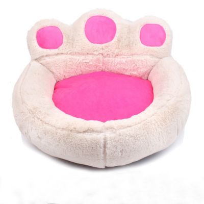 Niche-pour-chat-PeluchOurs-Blanc