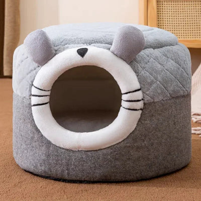 Niche-pour-chat-NestNook-Gris