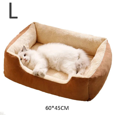 Lit-pour-chat-ChâteauChat-Marron L