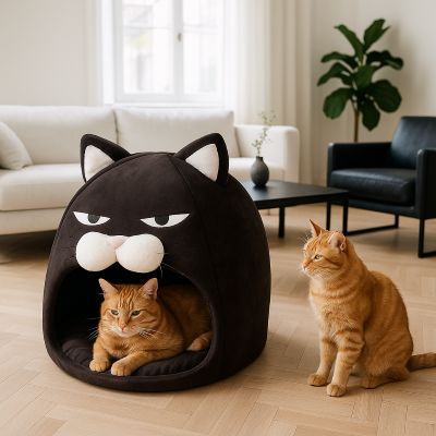 chat niche mysticmiaou avec deux chats roux