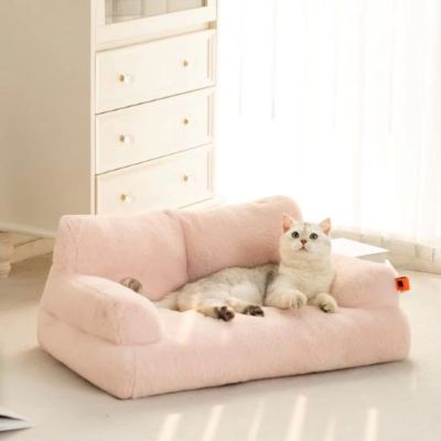 coussin a chat luxycat couleur beige