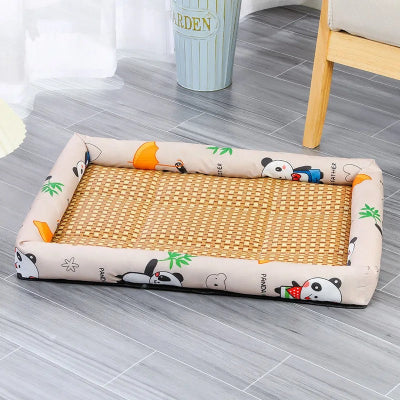 coussin chat relax fraicheur creme avec pandas