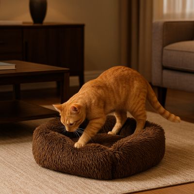 coussin chat zone confort cafe