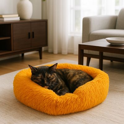 coussin chat zone confort orange