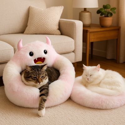 coussin pour chat diablotin deux chats