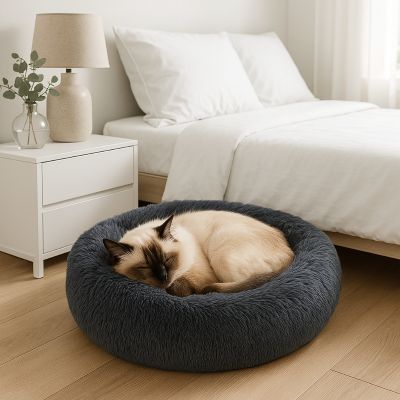 coussin pour chat douxdonut gris