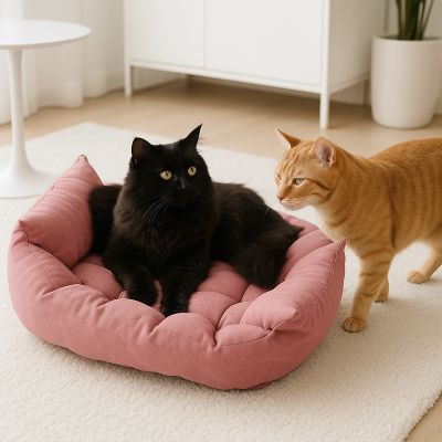 lit pour chat matelastar rose