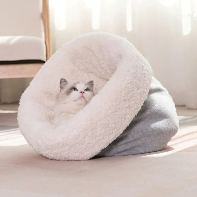 maison chat protector gris position debout