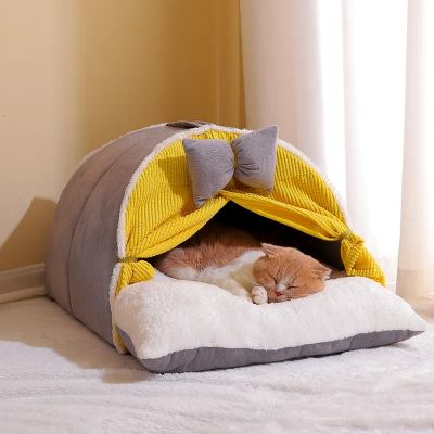 maison pour chat orientale grise autre