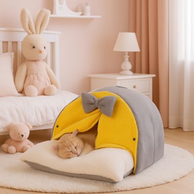 maison pour chat orientale couleur grise
