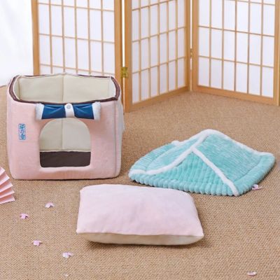 maison pour chat paillote demontee