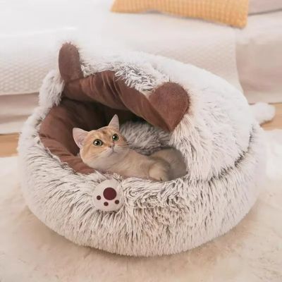 niche pour chat forest nounours avec chat reveille