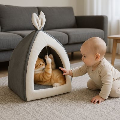 panier chat zanimo avec bebe