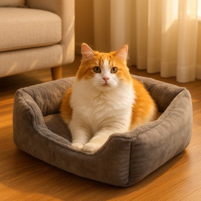 panier pour chat nidouillet gris