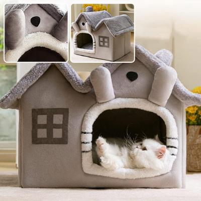 Maison-pour-chat-QuatrePattes- Grise