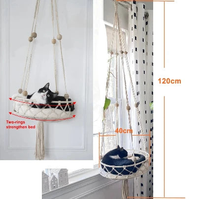 53736340586822-Hamac pour chat | MacraMiaou™-R