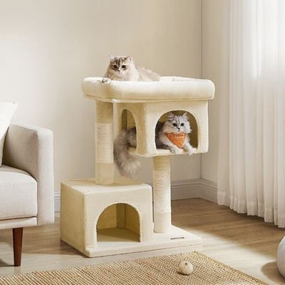arbre a chat duo couleur beige