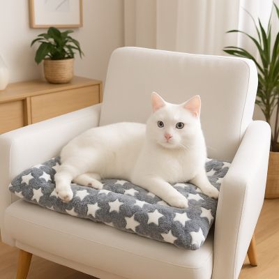 coussin pour chat duvetdoux bleu