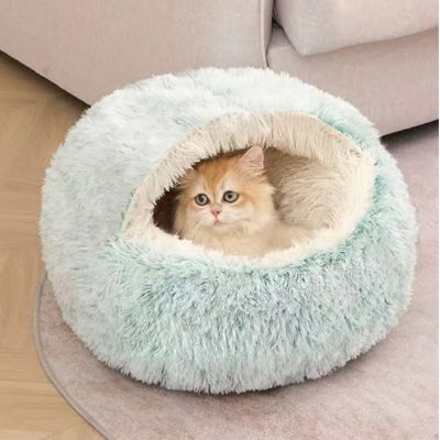 niche pour chat calinpeluche vert