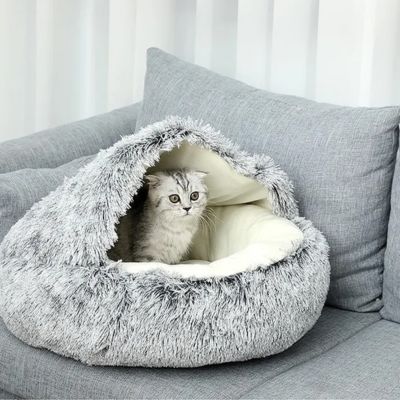niche pour chat calinpolaire gris