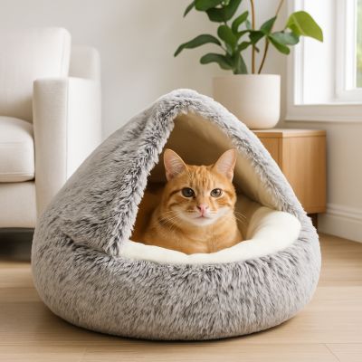 niche pour chat calinpolaire marron