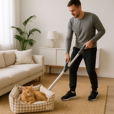 panier chat Hellocat abricot