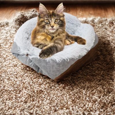 panier pour chat polaire blanche